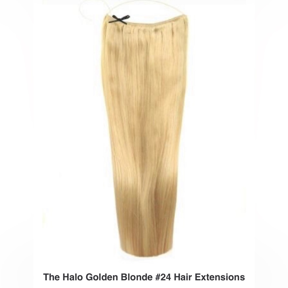 Authentic Halo Luxury Hair Extensions #107 20” Golden Blonde 24 FREE SHIPPING!